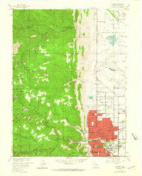 Boulder 1957 topographic map thumbnail