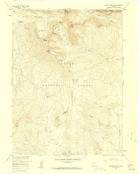 Bowen Mountain 1957 topographic map thumbnail
