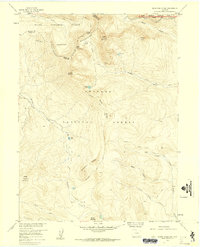Bowen Mountain 1957 topographic map thumbnail