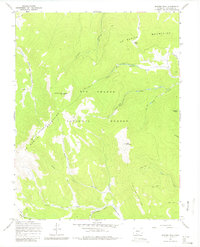 Bowers Peak 1967 topographic map thumbnail
