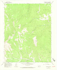 Bowers Peak 1967 topographic map thumbnail