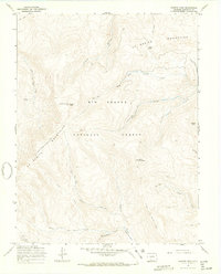 Bowers Peak 1967 topographic map thumbnail