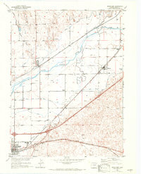 Brush East 1951 topographic map thumbnail