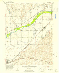 Brush East 1951 topographic map thumbnail