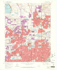 Arvada 1965 topographic map thumbnail