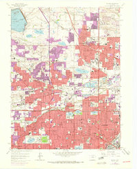Arvada 1965 topographic map thumbnail