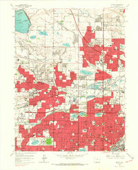 Arvada 1965 topographic map thumbnail