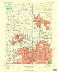 Arvada 1957 topographic map thumbnail