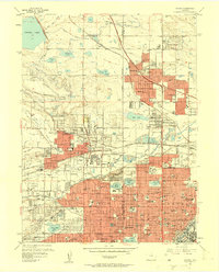 Arvada 1957 topographic map thumbnail