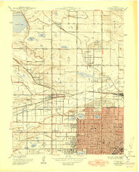 Arvada 1950 topographic map thumbnail