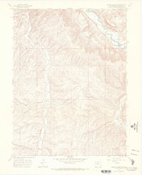 Barcus Creek SE 1966 topographic map thumbnail