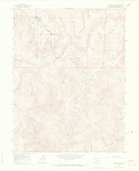 Baxter Pass 1964 topographic map thumbnail