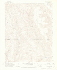 Bear Mountain 1964 topographic map thumbnail