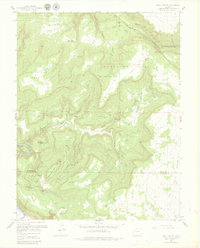 Bull Canyon 1960 topographic map thumbnail