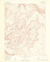 Bull Canyon 1960 topographic map thumbnail