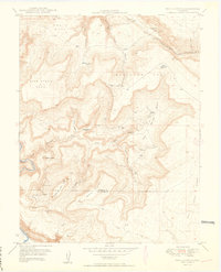 Bull Canyon 1949 topographic map thumbnail