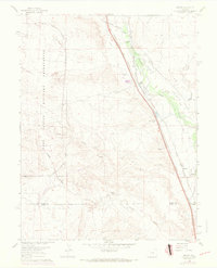 Buttes 1961 topographic map thumbnail