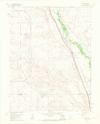 Buttes 1961 topographic map thumbnail