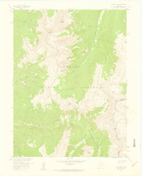 Byers Peak 1957 topographic map thumbnail