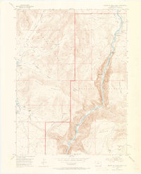 Canyon Of Lodore North 1954 topographic map thumbnail