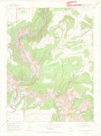 Canyon of Lodore South 1954 topographic map thumbnail