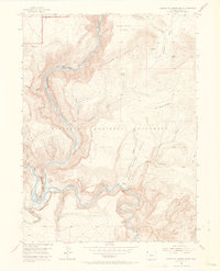 Canyon Of Lodore South 1954 topographic map thumbnail