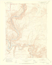 Canyon of Lodore South 1954 topographic map thumbnail