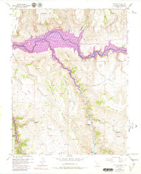 Carpenter Ridge 1954 topographic map thumbnail