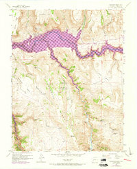 Carpenter Ridge 1954 topographic map thumbnail