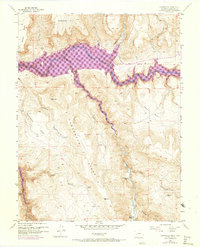 Carpenter Ridge 1954 topographic map thumbnail