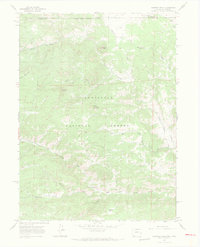 Diamond Peak 1967 topographic map thumbnail