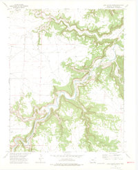 Doss Canyon North 1972 topographic map thumbnail