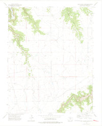 Doss Canyon South 1972 topographic map thumbnail