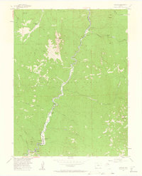 Deckers 1954 topographic map thumbnail