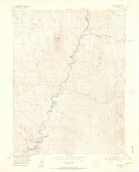 Deckers 1954 topographic map thumbnail
