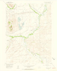 Delaney Butte 1955 topographic map thumbnail
