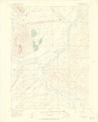 Delaney Butte 1955 topographic map thumbnail