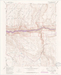 Curecanti Needle 1956 topographic map thumbnail