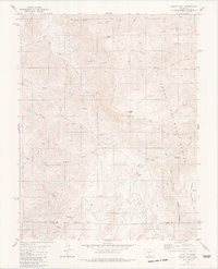 Curley Peak 1980 topographic map thumbnail