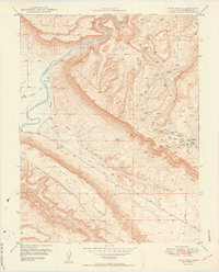 Davis Mesa 1949 topographic map thumbnail