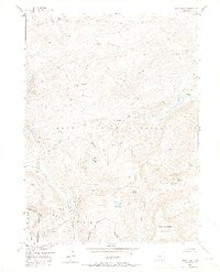 Davis Peak 1955 topographic map thumbnail