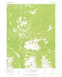 Davis Peak 1955 topographic map thumbnail