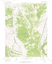 Dawson Butte 1965 topographic map thumbnail