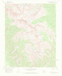 Crestone Peak 1967 topographic map thumbnail