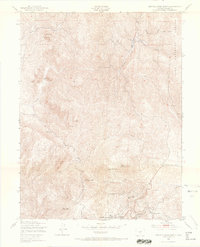 Cripple Creek North 1951 topographic map thumbnail