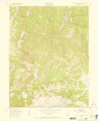 Cripple Creek North 1951 topographic map thumbnail