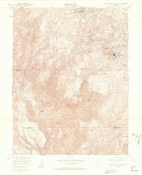 Cripple Creek South 1951 topographic map thumbnail