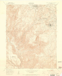 Cripple Creek South 1951 topographic map thumbnail