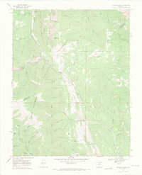 Cucharas Pass 1967 topographic map thumbnail