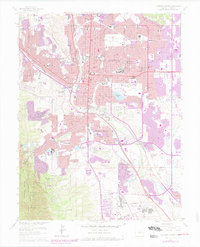 Colorado Springs 1961 topographic map thumbnail